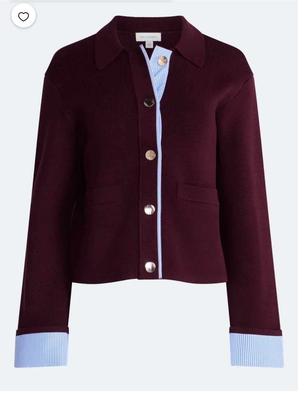NWT Free Assembly Knit Jacket